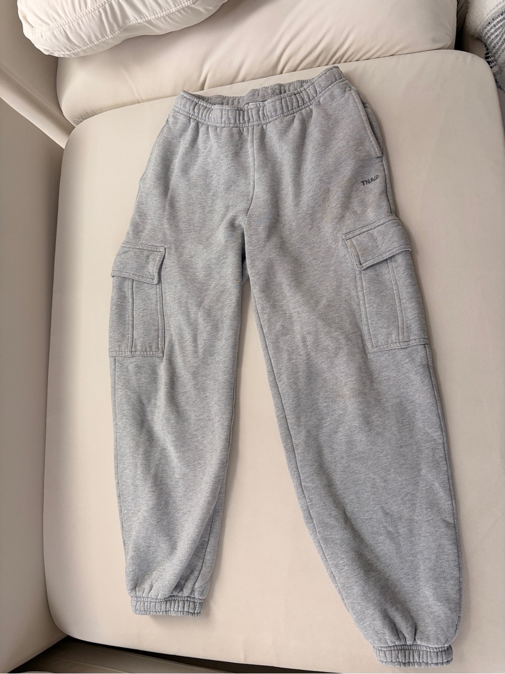 TNA Light Gray Cargo Jogger Sweatpants for Kids
